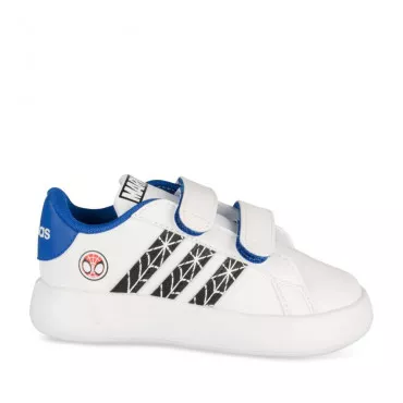 Baskets BLANC ADIDAS Grand Court Spiderman