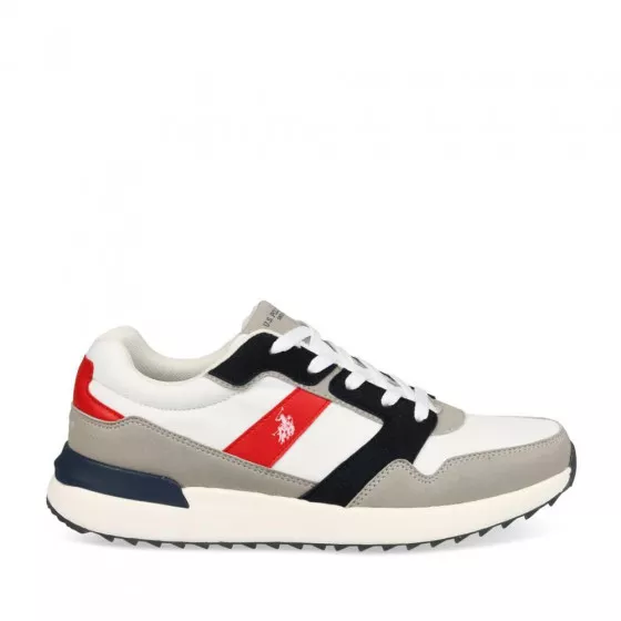U.S. POLO ASSN. White Polyester Men's Sneaker