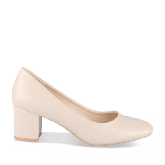 Escarpins Best Moutain Paris Beige – Taille 40, Talon Cône Cuir, Neufs Sans Boîte