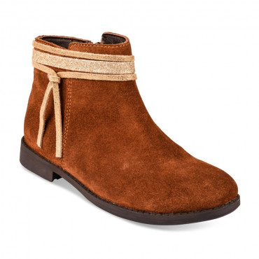 Ankle boots COGNAC LOVELY SKULL CUIR