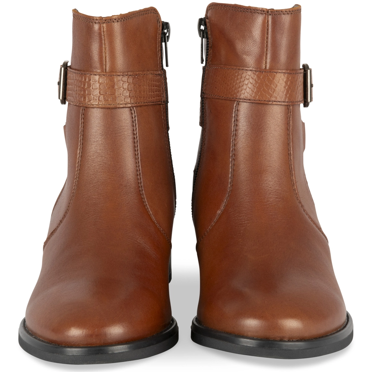 Boots marron femme online