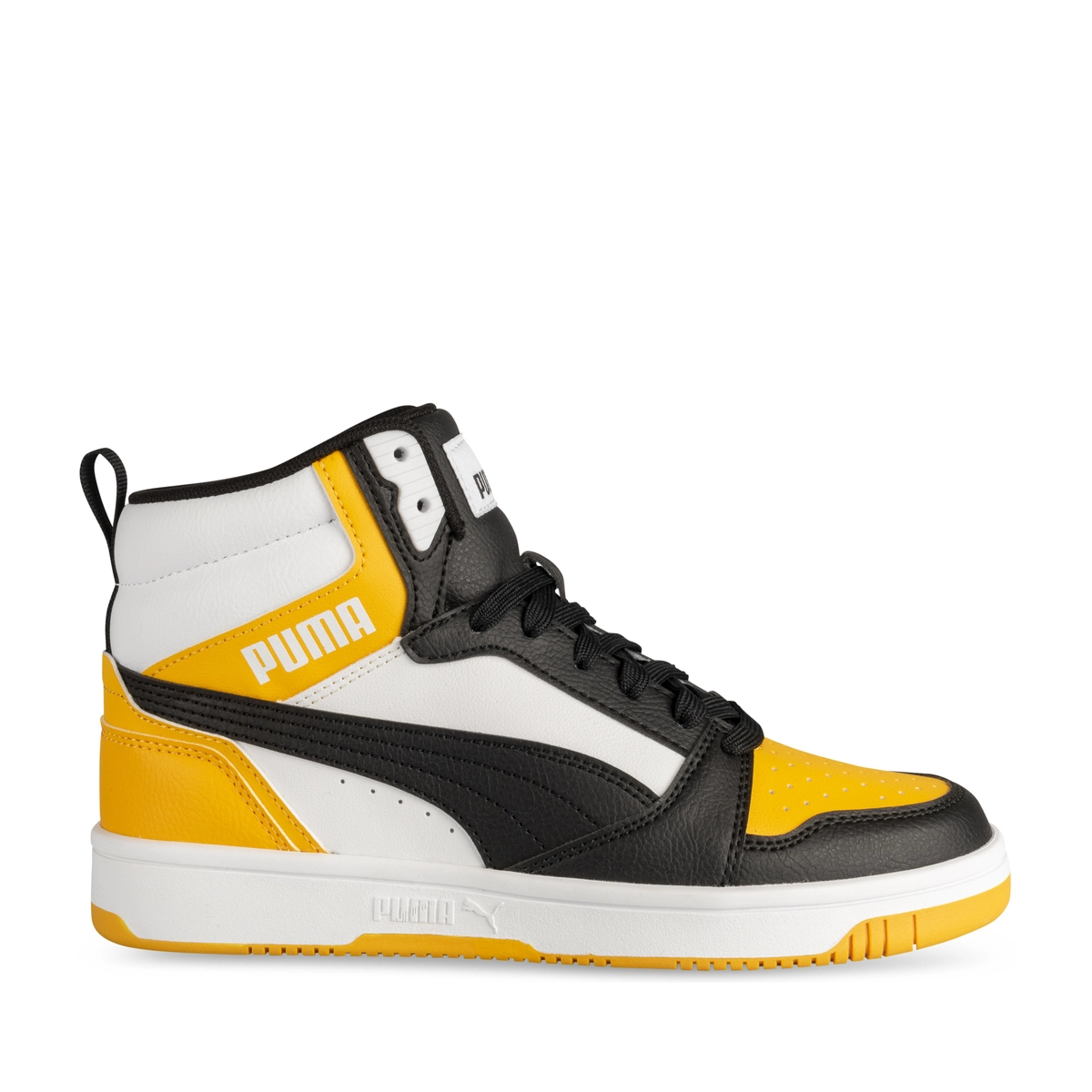 Basket puma noir et jaune sale