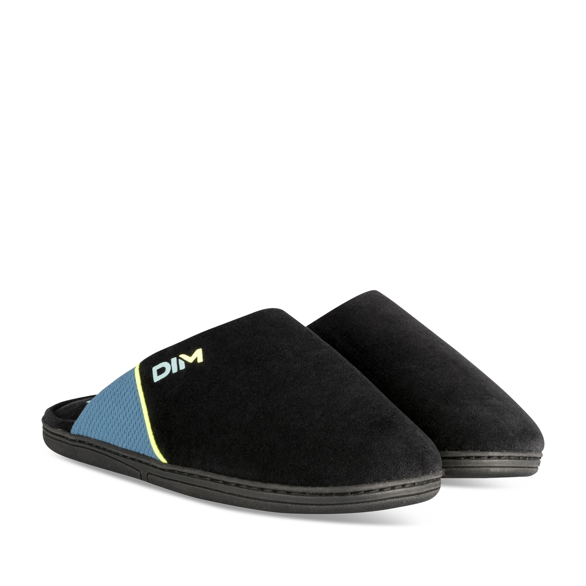 Slippers BLACK Men pattern Plain Slip on DIM