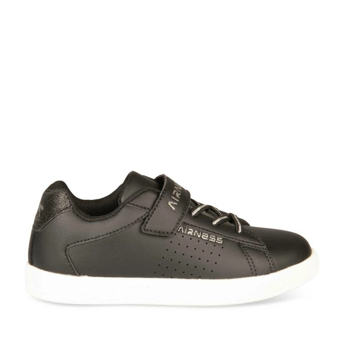 Baskets NOIR Fille motif Uni Scratch AIRNESS