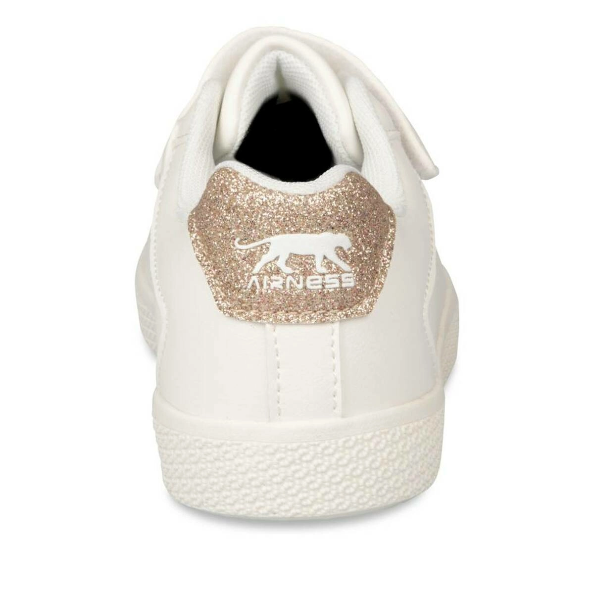 Baskets BLANC Fille motif Uni Scratch AIRNESS