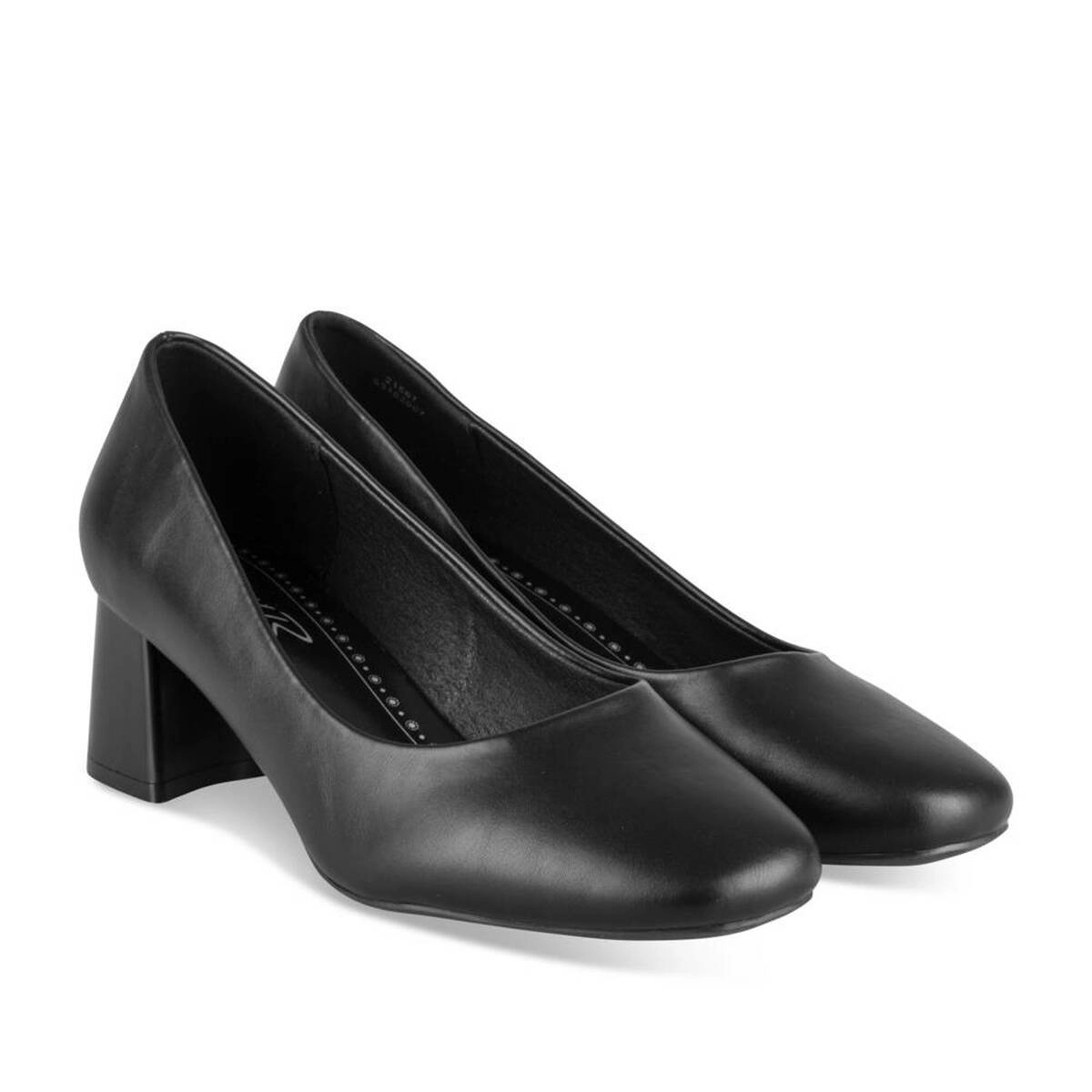 Plain black pumps womens hotsell