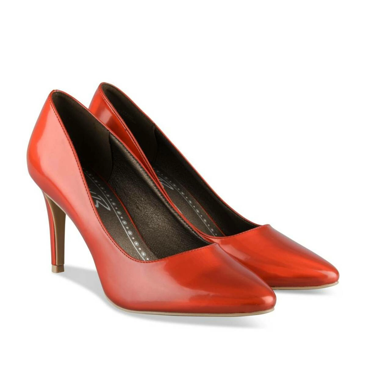 Escarpins Aiguille ROUGE Femme motif Iridescent A enfiler MyB