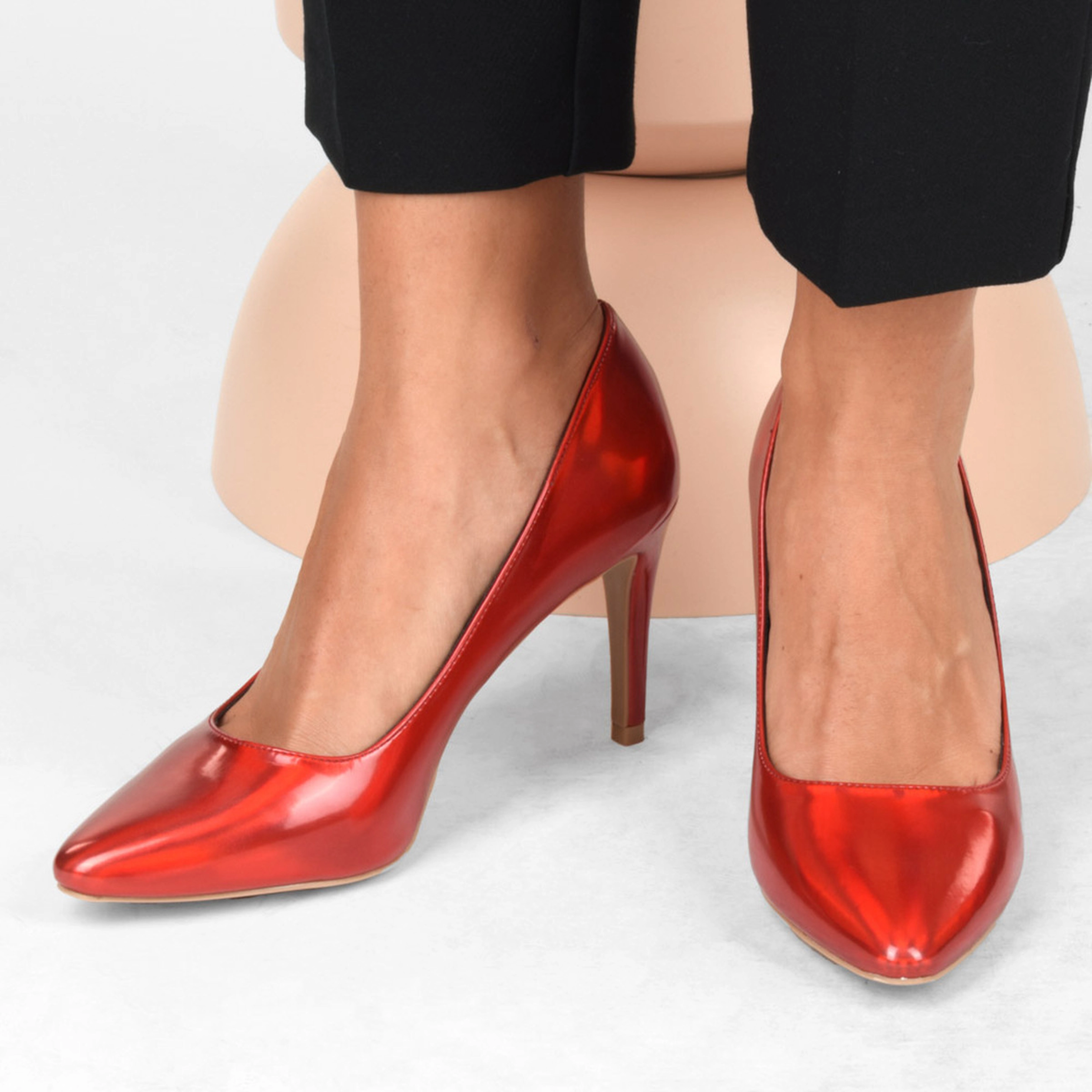 Escarpins rouge chaussea sales