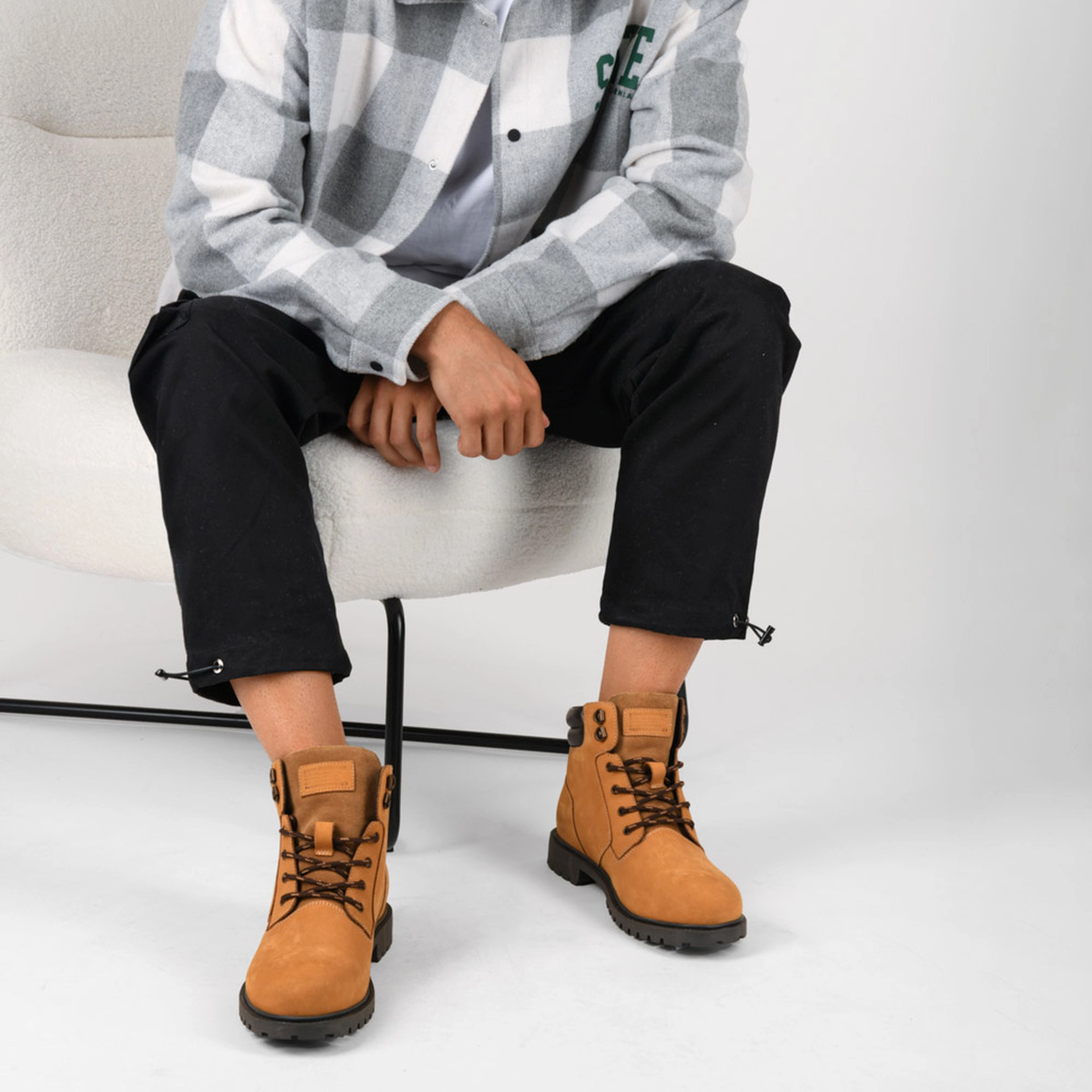 Ankle boots Moutain BROWN Men LEATHER pattern Plain Laces LEVIS