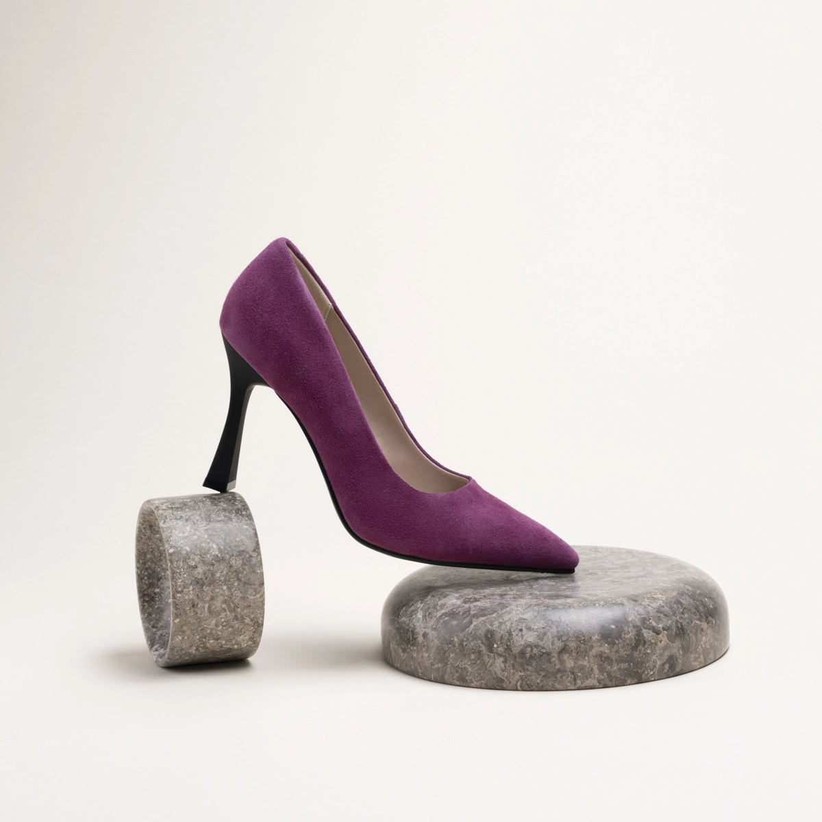 Escarpins VIOLET Femme CUIR motif Uni A enfiler SAN MARINA