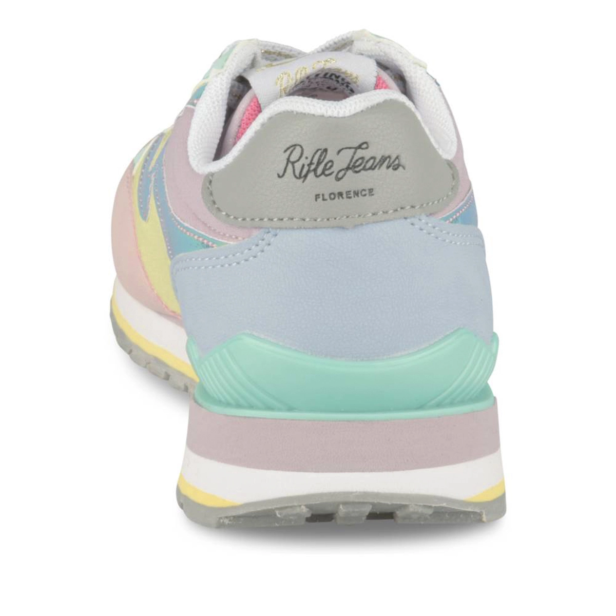 Baskets MULTICOLOR Femme motif Multicolore Lacets RIFLE