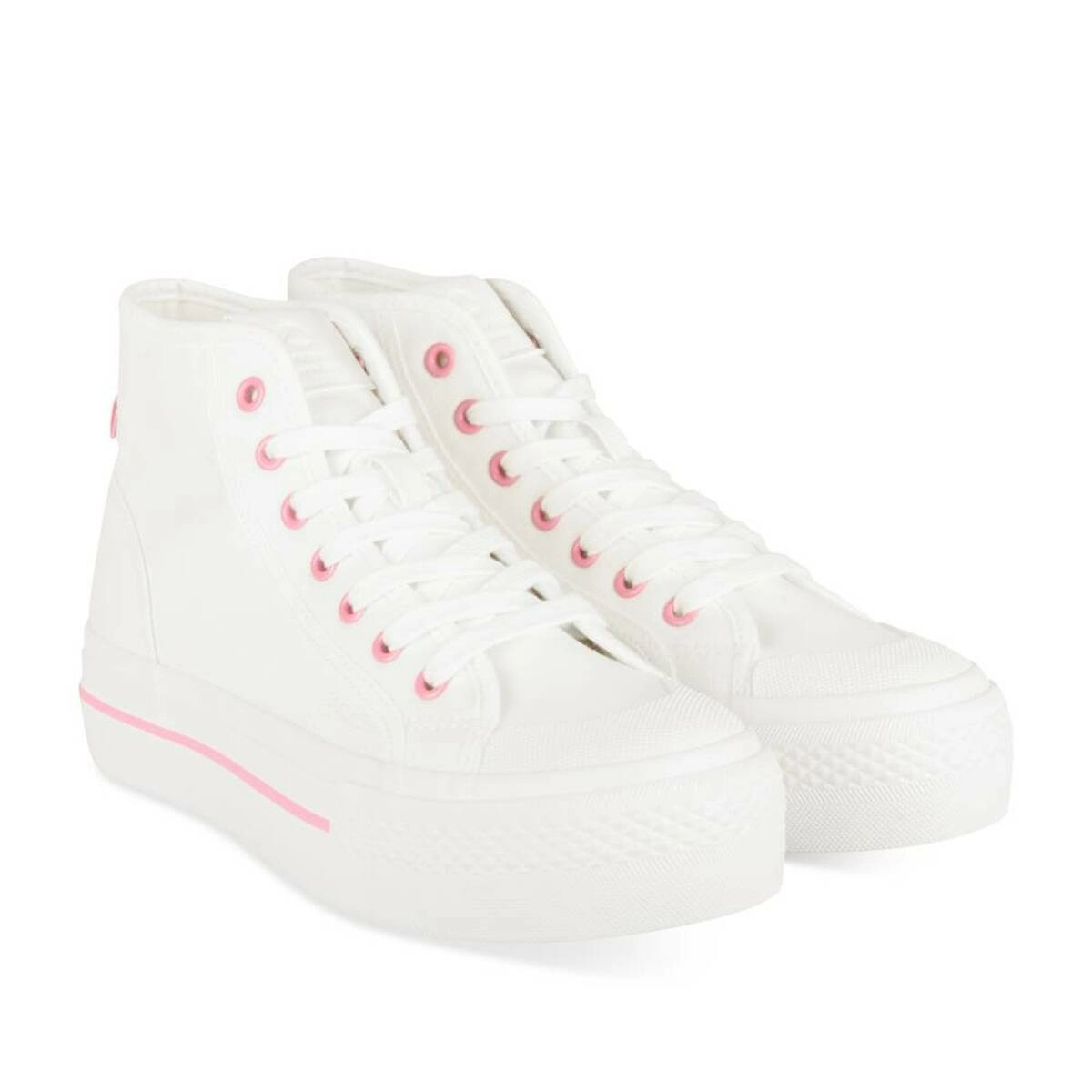 Baskets Montante BLANC Femme motif Uni A enfiler PATAUGAS