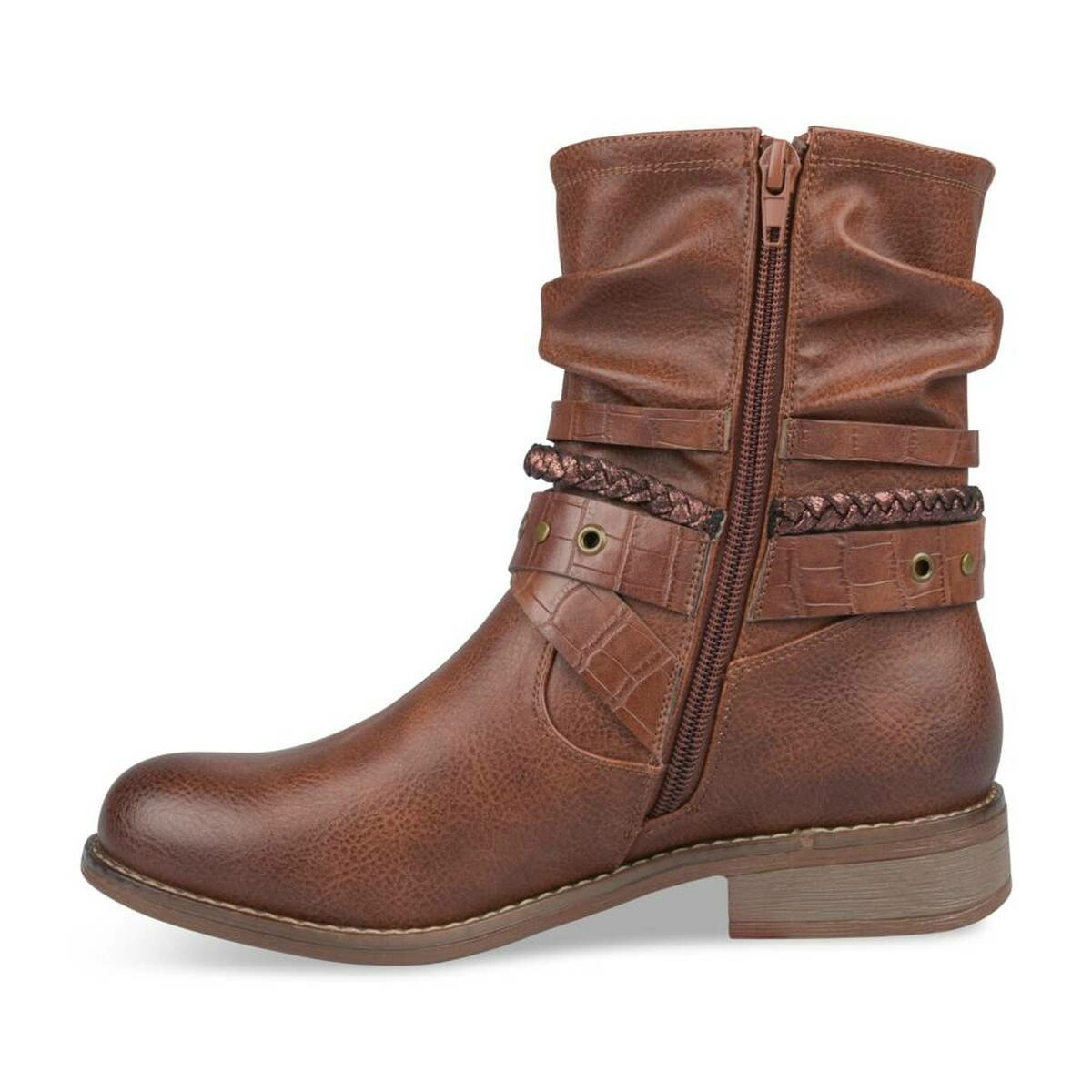 Bottines plates marron merry scott 2025