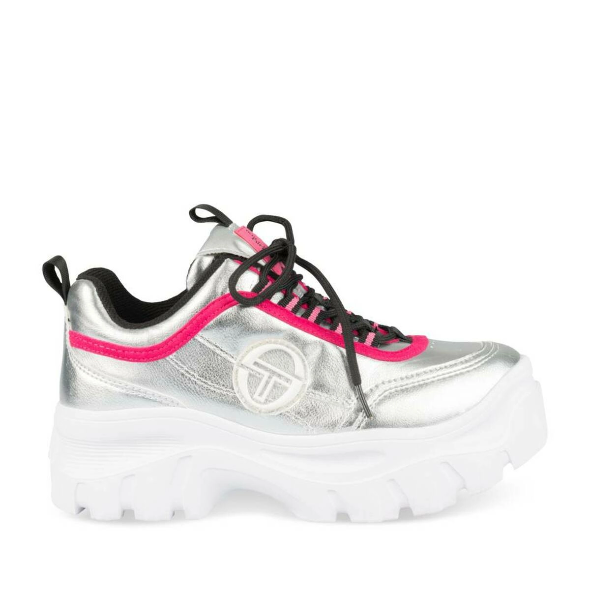 Baskets ARGENT Femme motif Uni Lacets SERGIO TACCHINI