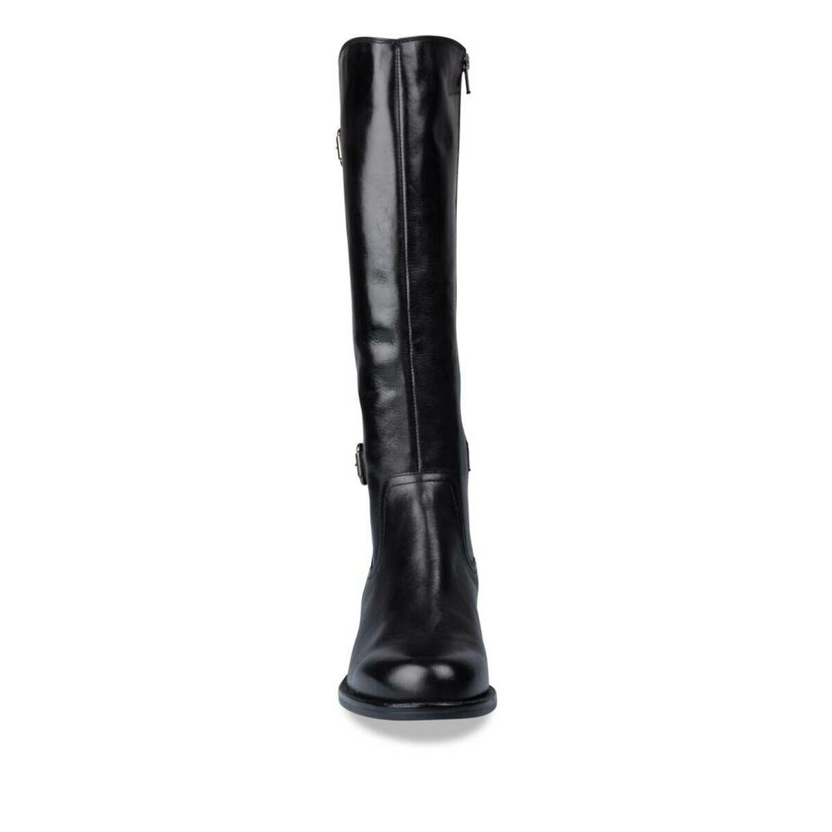 Bottes NOIR Femme CUIR motif Uni Fermeture eclair SINEQUANONE