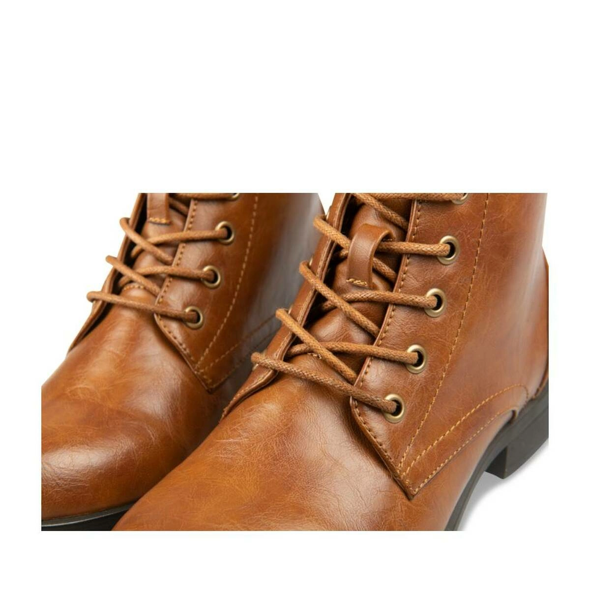 Bottines MARRON Femme motif Uni Lacets MERRY SCOTT
