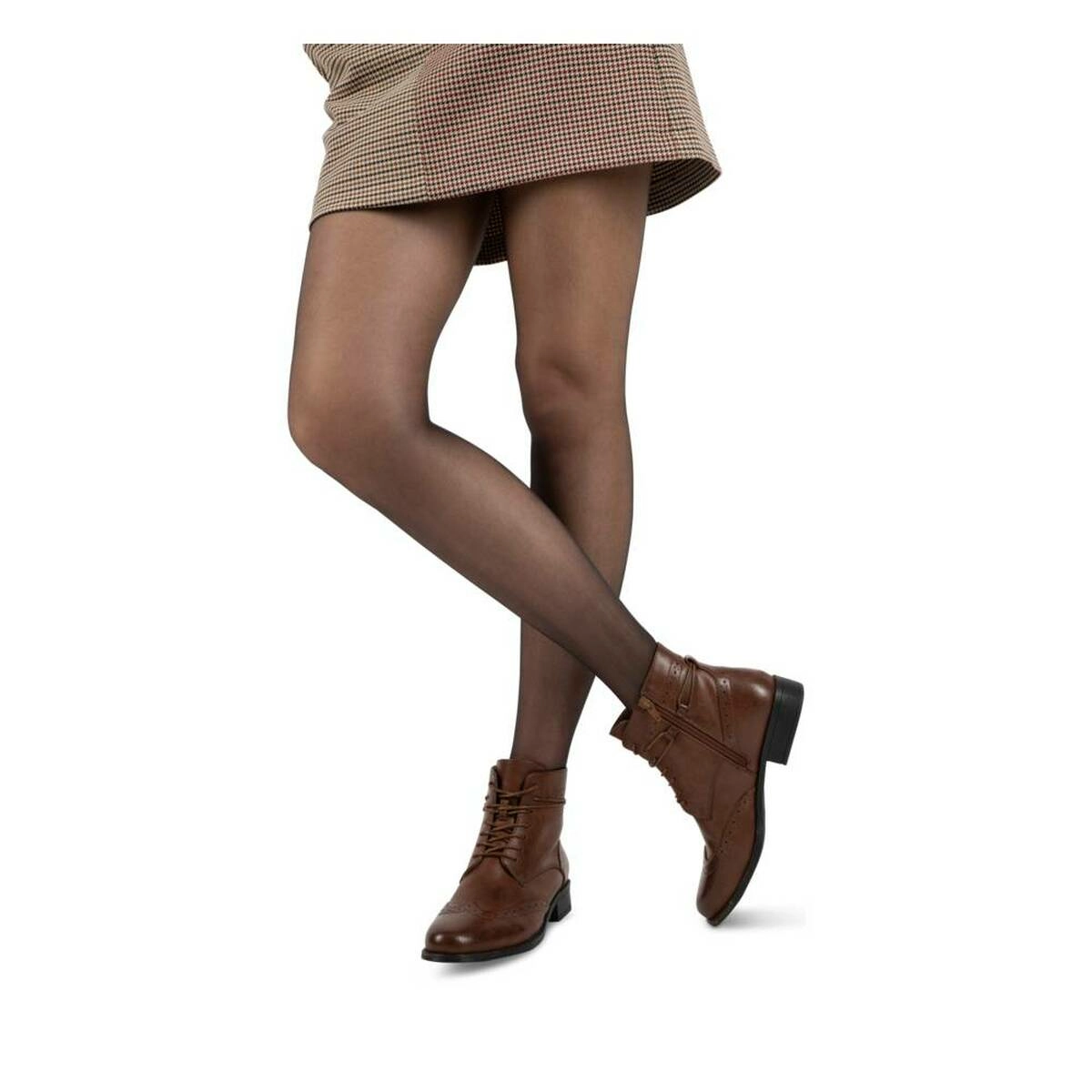Bottines MARRON Femme motif Uni Lacets MERRY SCOTT