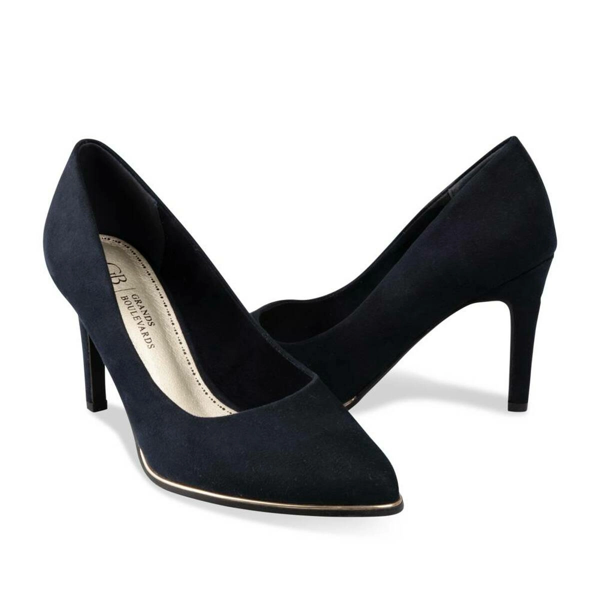 Escarpins Aiguille MARINE Femme motif Uni A enfiler GRANDS BOULEVARDS