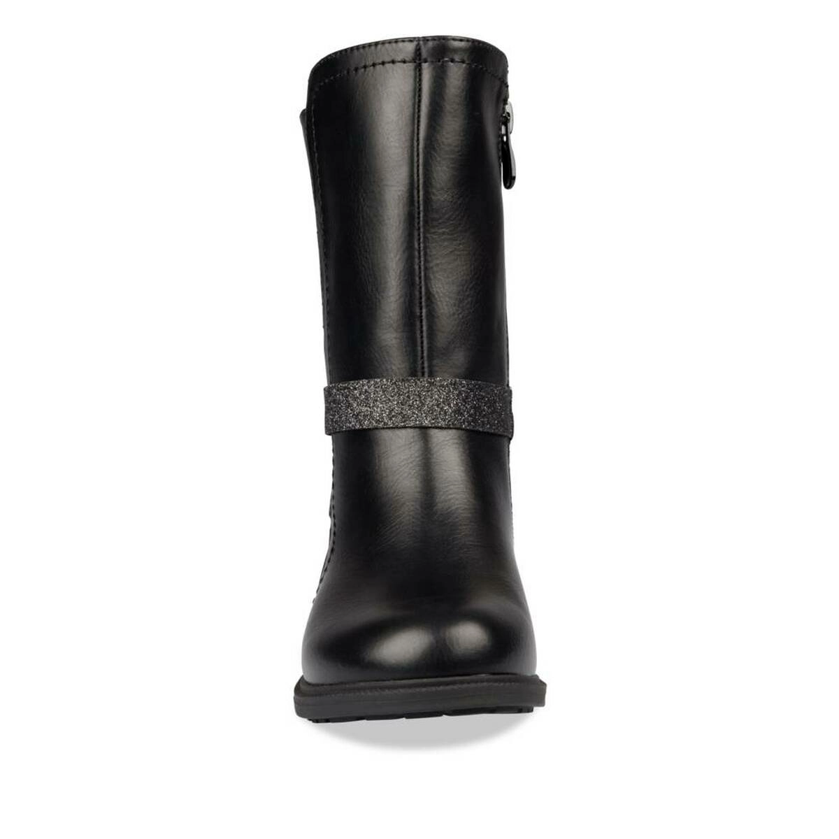 Bottes NOIR Fille motif Uni Fermeture eclair NINI GIRLS