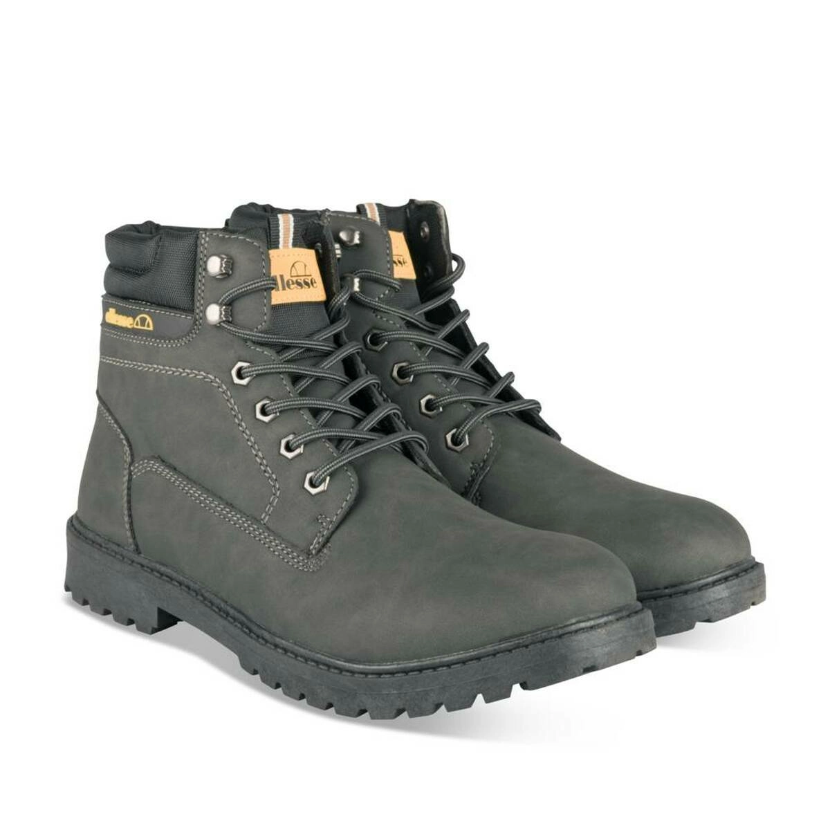 Bottines Montagne NOIR Homme motif Uni Lacets ELLESSE