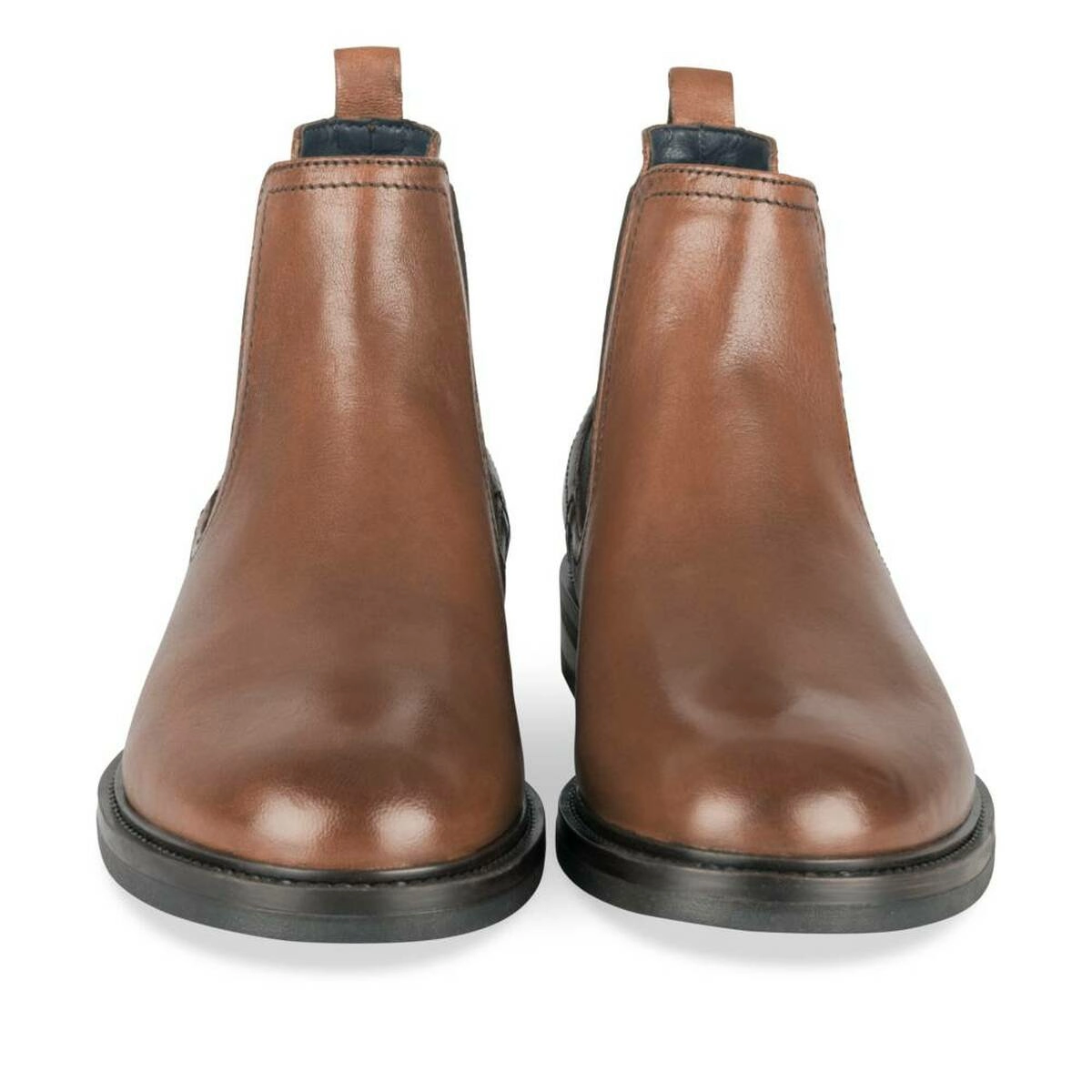 Ankle boots Chelsea BROWN Men LEATHER pattern Plain Slip on MATTEO ROSSI