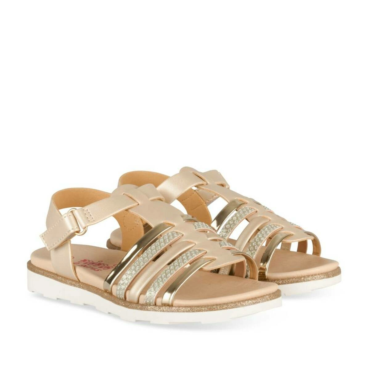 Sandales OR Fille motif Paillettes Scratch NINI GIRLS