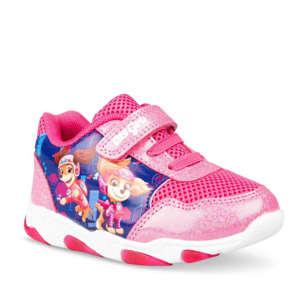 Baskets Lumineuse FUSCHIA Fille motif Animal Scratch PAW PATROL FILLE