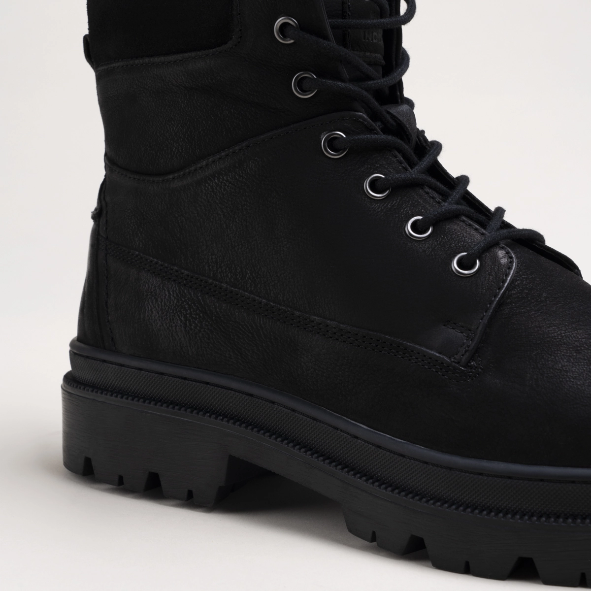 Ankle boots BLACK Men LEATHER pattern Plain Laces SAN MARINA