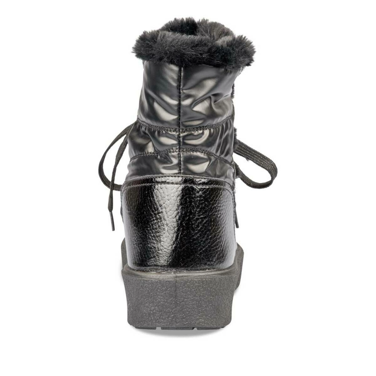 Apres ski NOIR Femme motif Uni Lacets BLUEY