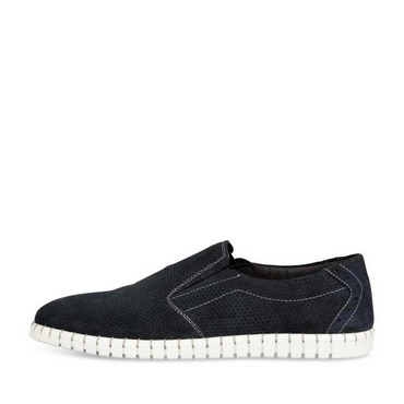 Derbies NAVY DENIM SIDE LEATHER