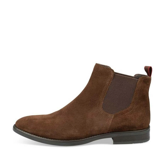 Ankle boots BROWN DENIM SIDE LEATHER