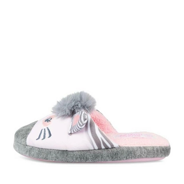 Slippers zebra GREY LOVELY SKULL