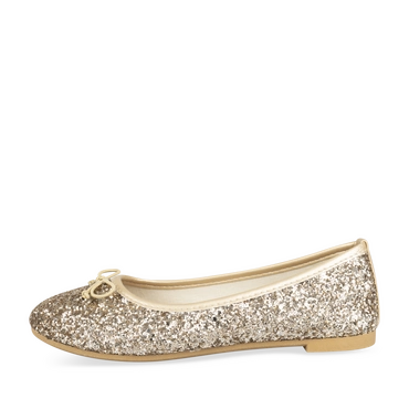 Ballet pumps GOLD LOVELY SKULL