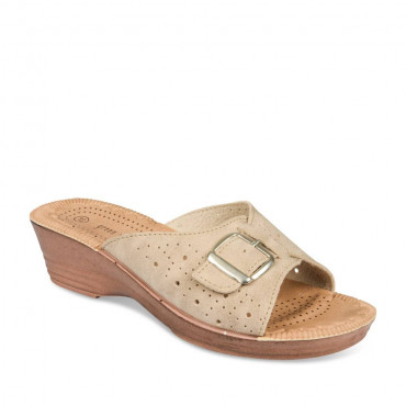 Mules BEIGE GREEN RELAX