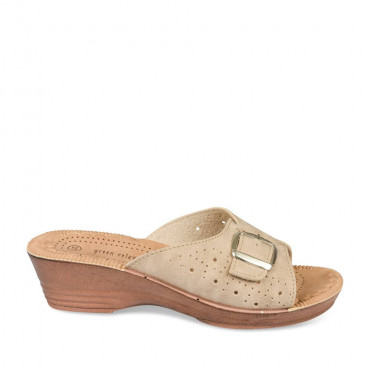 Mules BEIGE GREEN RELAX