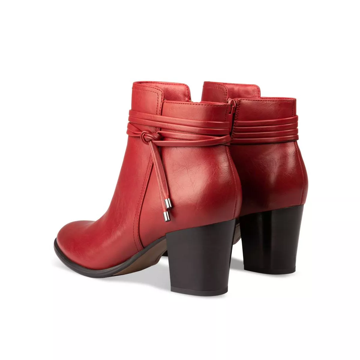 Bottine rouge online chaussea