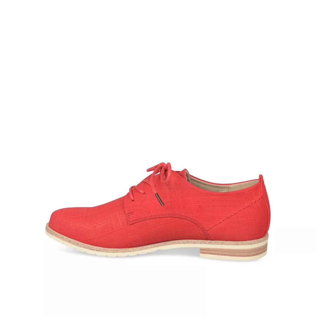 Derbies femme rouge clearance