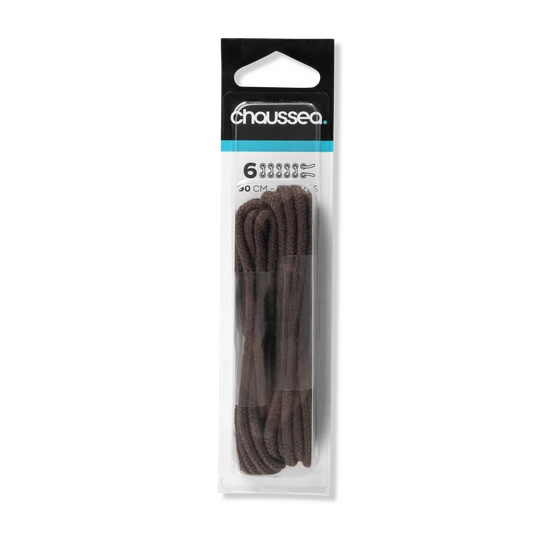 Lacets cordonnet 90 cm marron CHAUSSEA