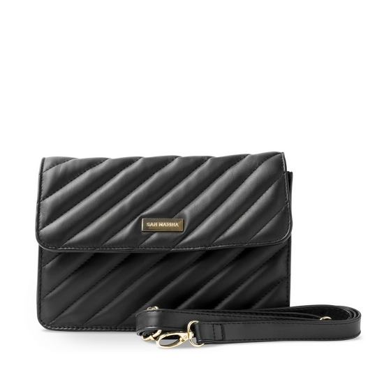Sac à main en cuir Noir SAN MARINA