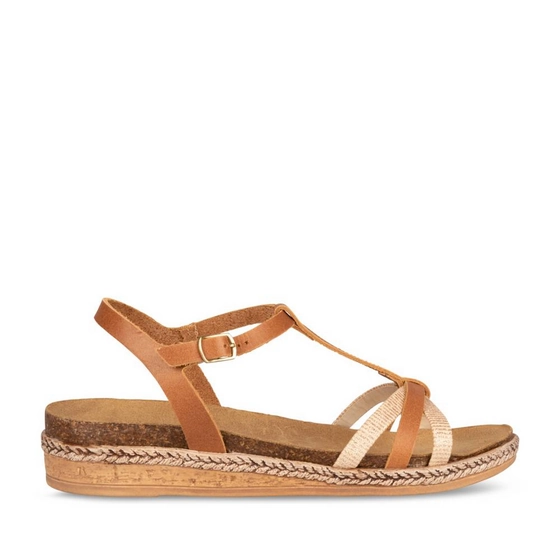 Sandales COGNAC Femme