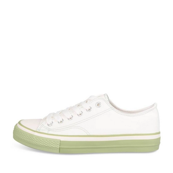 Baskets BLANC/VERT Femme