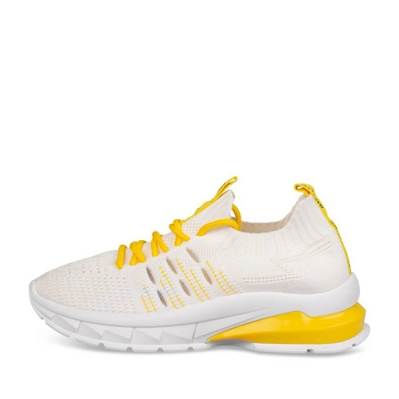 Baskets BLANC/JAUNE Femme