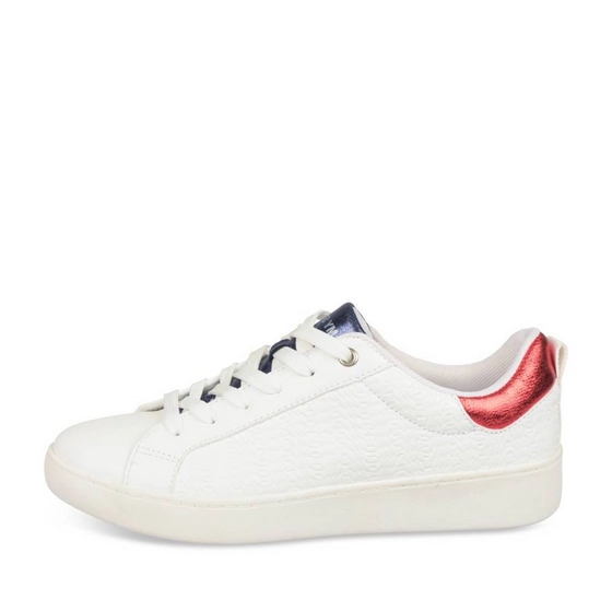 Baskets BLANC/ROUGE Femme