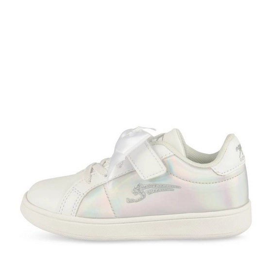 Baskets BLANC/ARGENT Fille