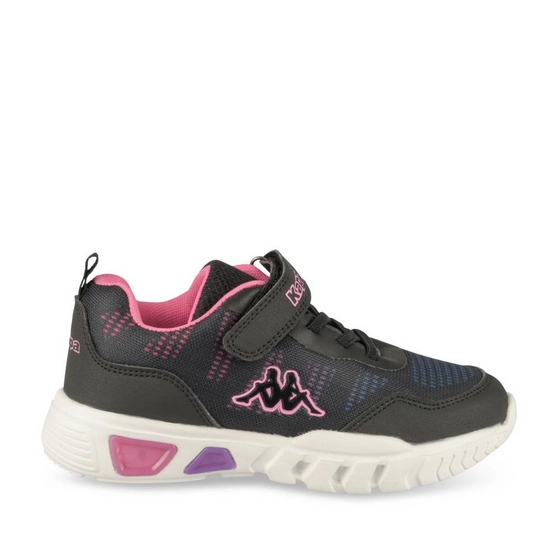 Baskets NOIR/ROSE Fille