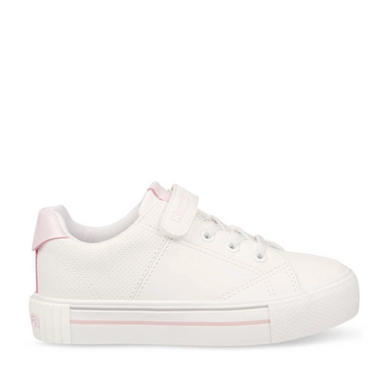 Baskets BLANC/ROSE Fille