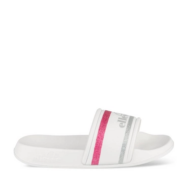Claquettes BLANC/FUCHSIA Femme