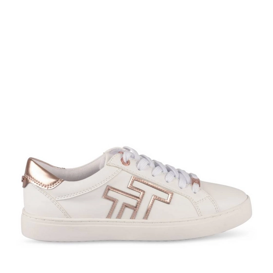 Baskets BLANC/ROSE Femme