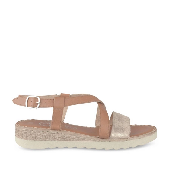 Sandales COGNAC/OR Femme