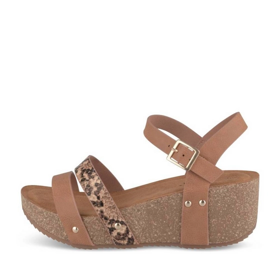 Sandales COGNAC Femme